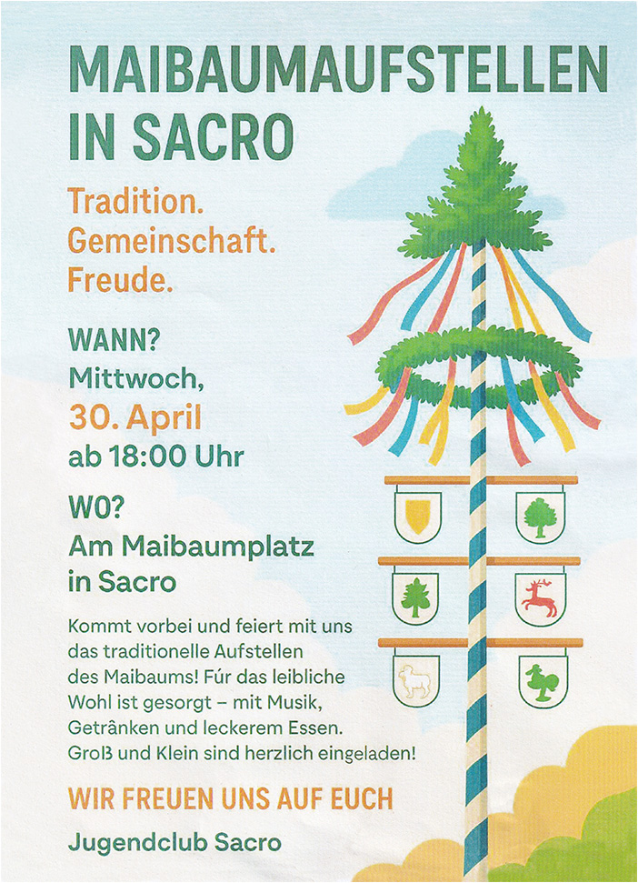 Maibaum aufstellen