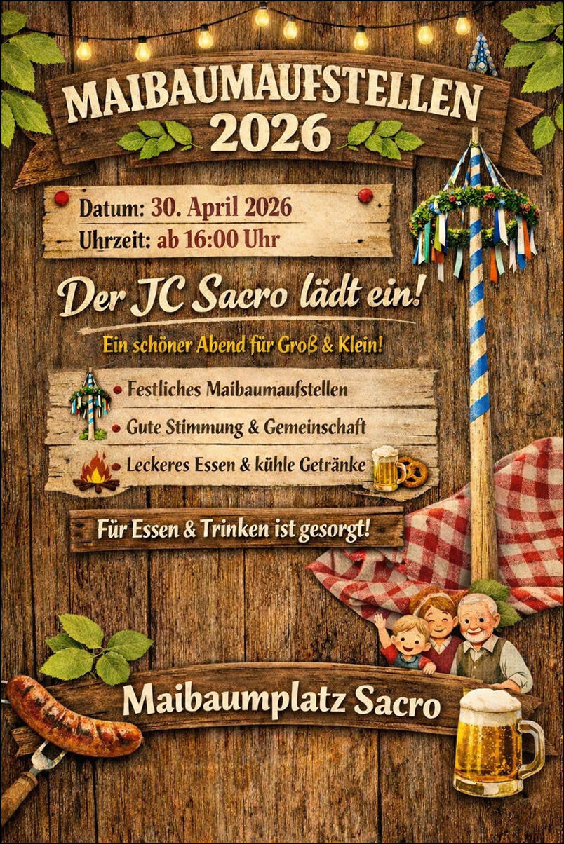 Plakat Maibaumaufstellen