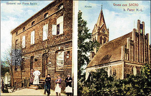 Ansichtskarte, Bäckerei Balzke